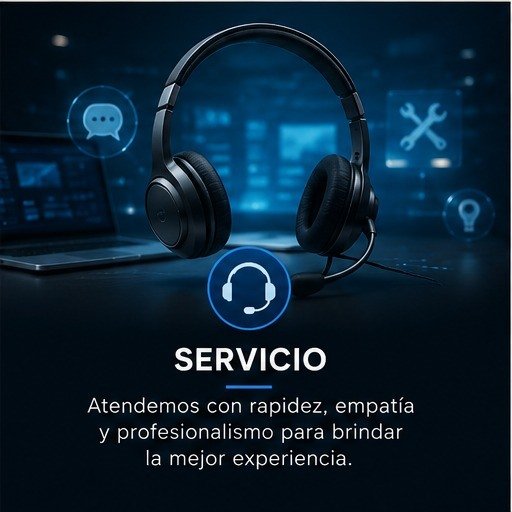 Servicio: atendemos con rapidez, empatía y profesionalismo para brindar la mejor experiencia.